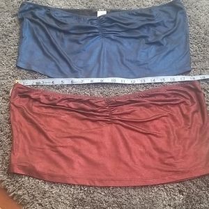 Metallic tube top bundle sz 3x
